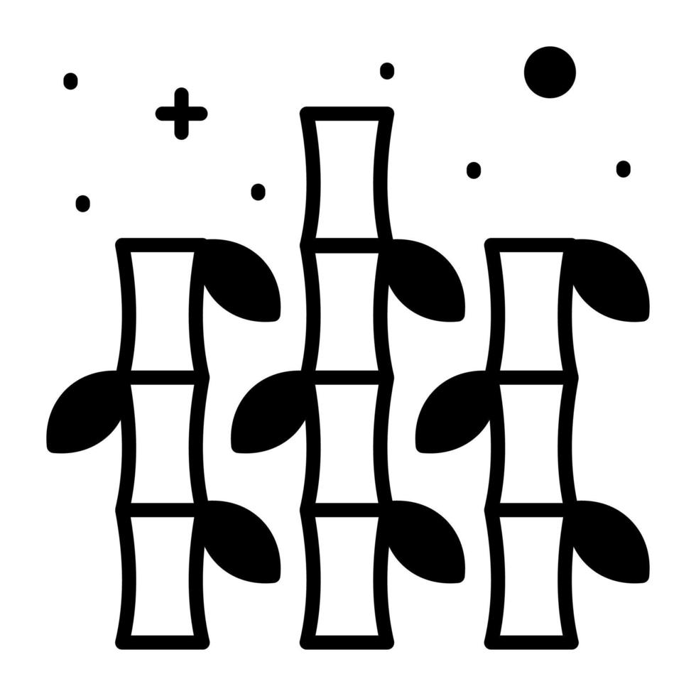 Bamboo sticks vector design in modern and trendy style, easy to use