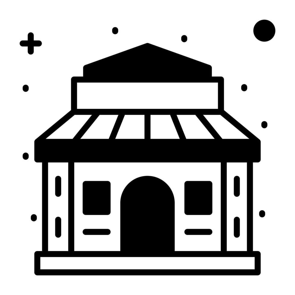 hermoso diseño de templo chino, vector editable fácil de usar