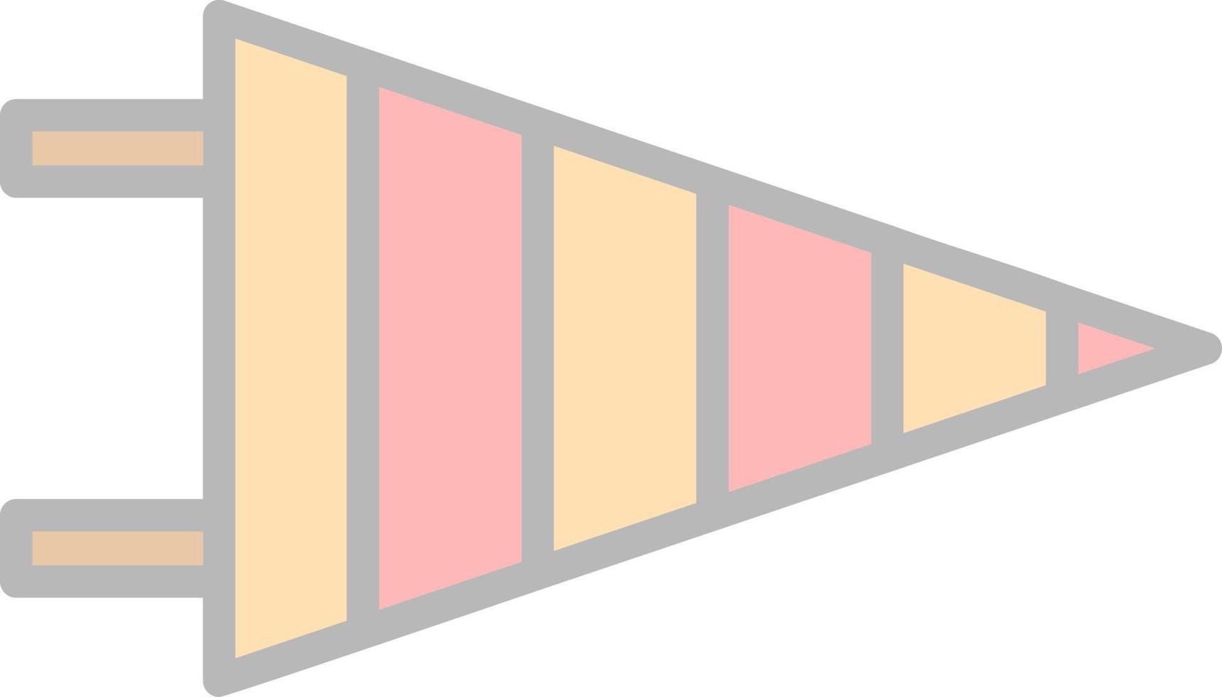 Pennant Vector Icon Design