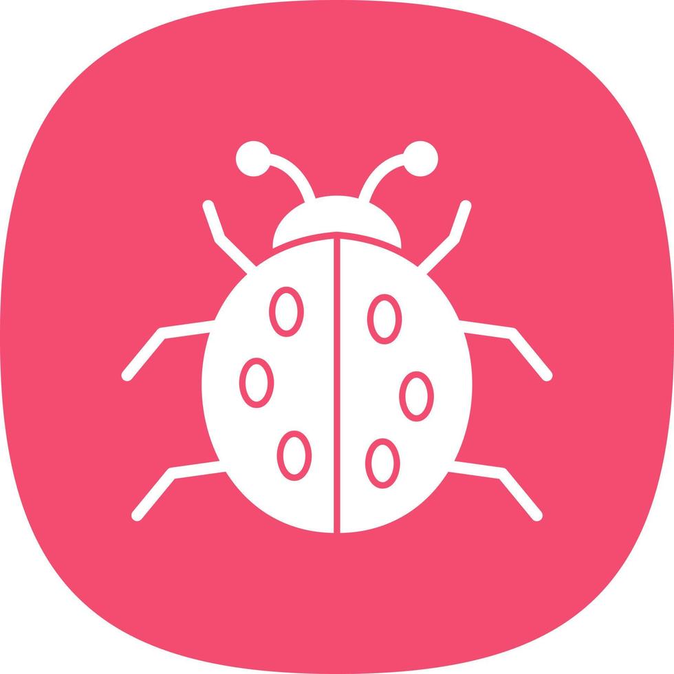 Ladybug Vector Icon Design