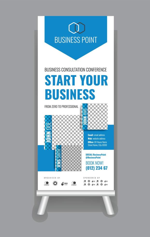 Corporate Display Exhibittion Marketing Banner vector