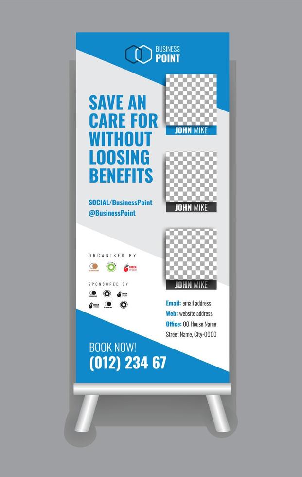Advertisement Corporate Exhibittion Display Banner vector