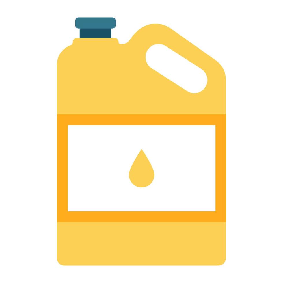 Oil canister icon. Flat illustration vector