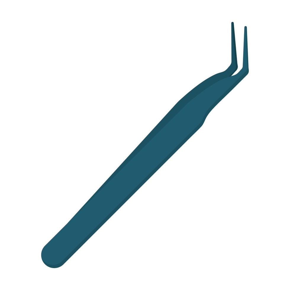 Manicure tweezers. Vector flat illustration