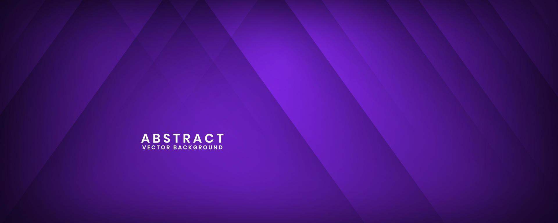 3D purple geometric abstract background overlap layer on dark space with cutout effect decoration. Minimalist graphic design element future style concept for banner, flyer, card, cover, or brochure vector