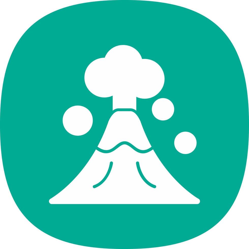 Volcano Vector Icon Design