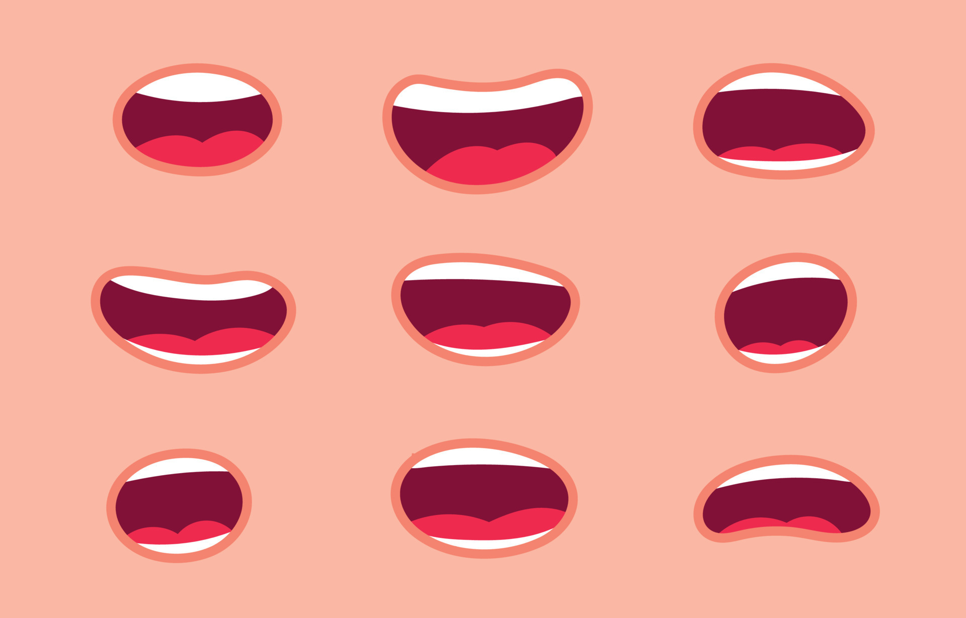 Cartoon Mouth  Cartoon mouths, Mouth animation, Cartoon smile