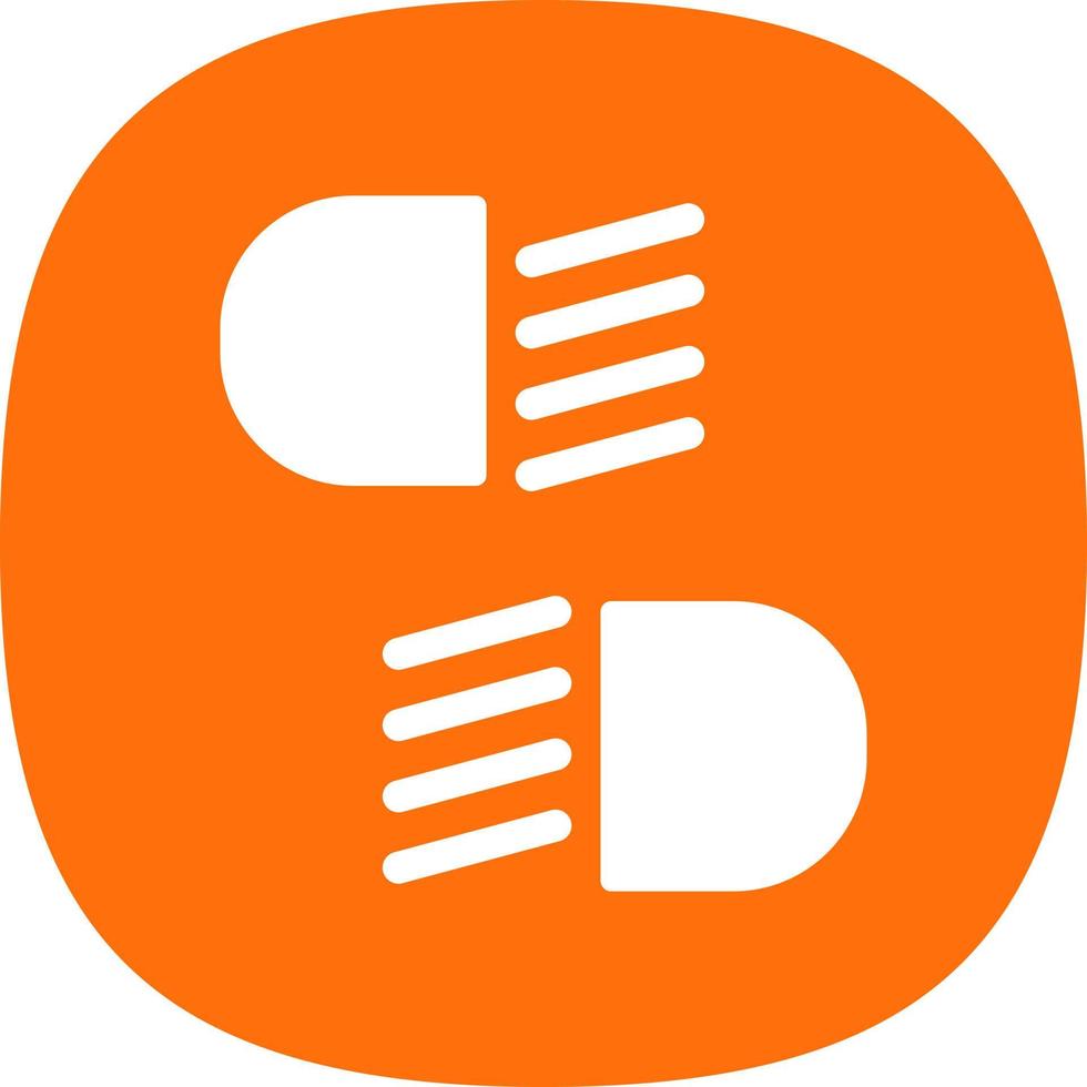 Headlight Vector Icon Design