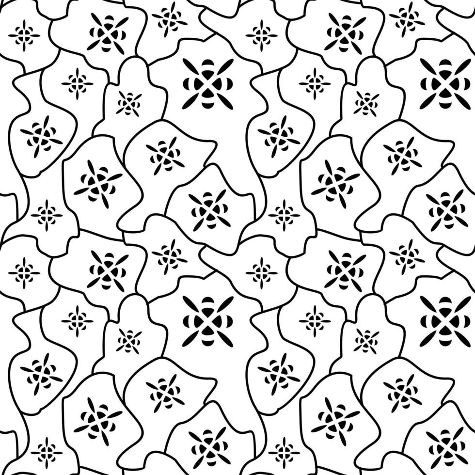 seamless pattern with abstract flowers, leaves and branches on white  background. Good for textile print, wrapping paper, scrapbooking,  backgrounds, kids fashion and apparel,, etc. EPS 10 5172794 Vector Art at  Vecteezy