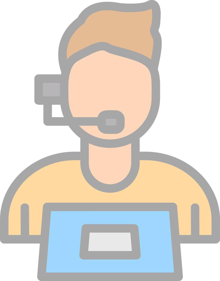 Customer Service Vector Icon Design