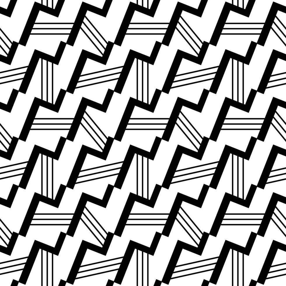 Background of Vector art Seamless monochrome design in Lines pattern