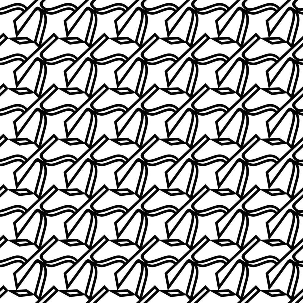 patrón de líneas de diseño monocromo transparente de vector de fondo abstracto