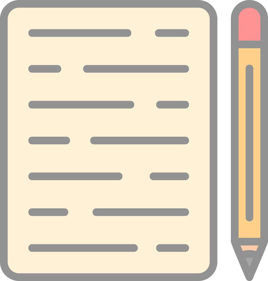 Writing Vector Icon Design