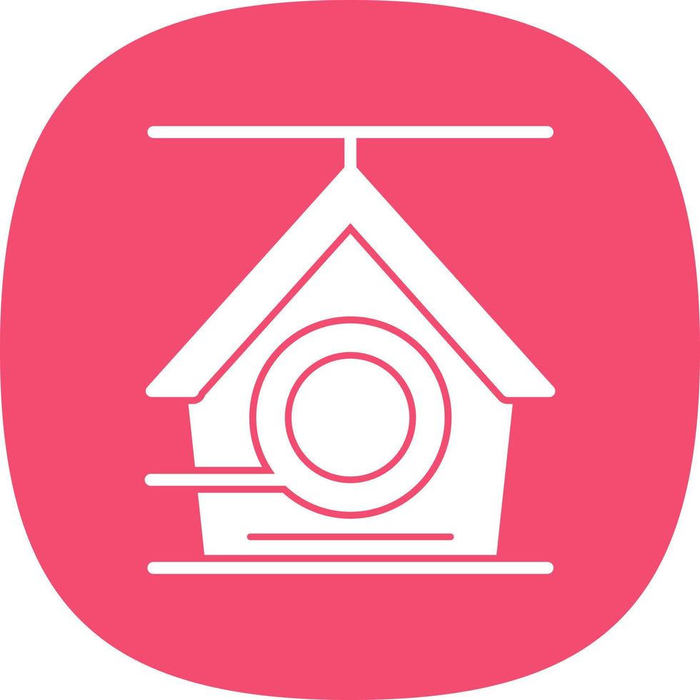 Bird House Vector Icon Design