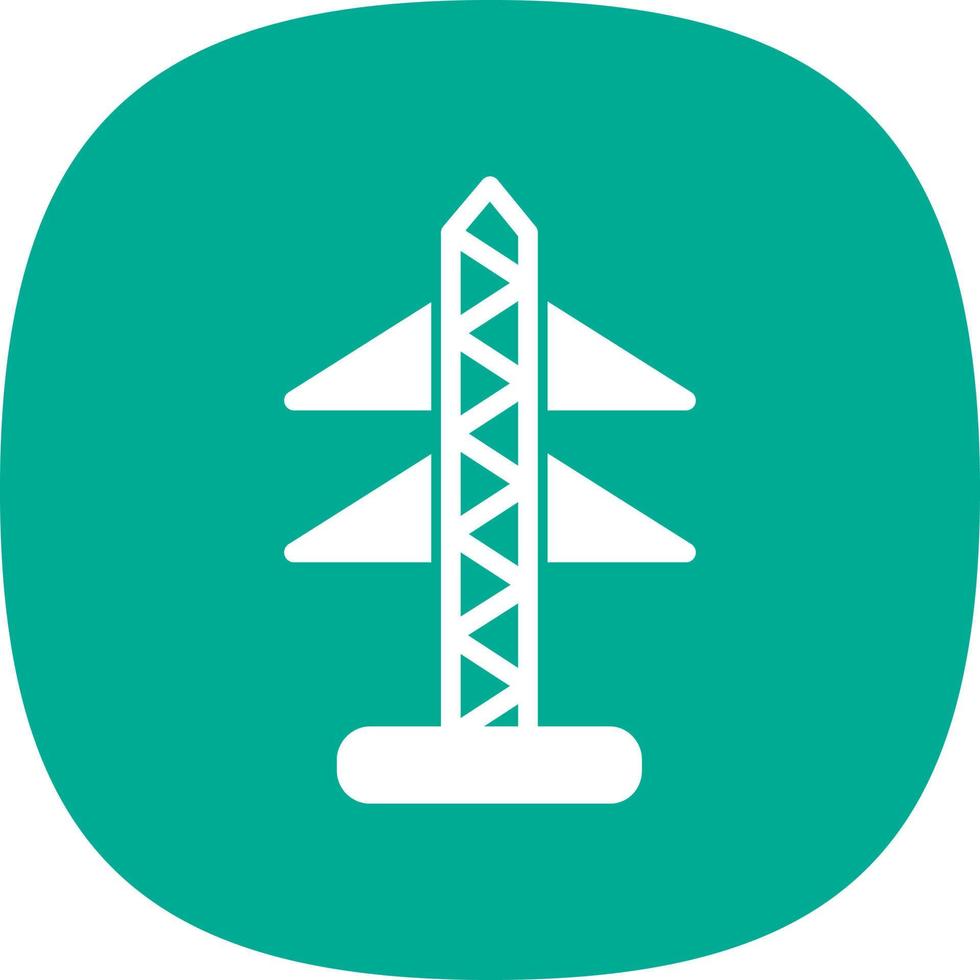 Electric Tower Vector Icon Design