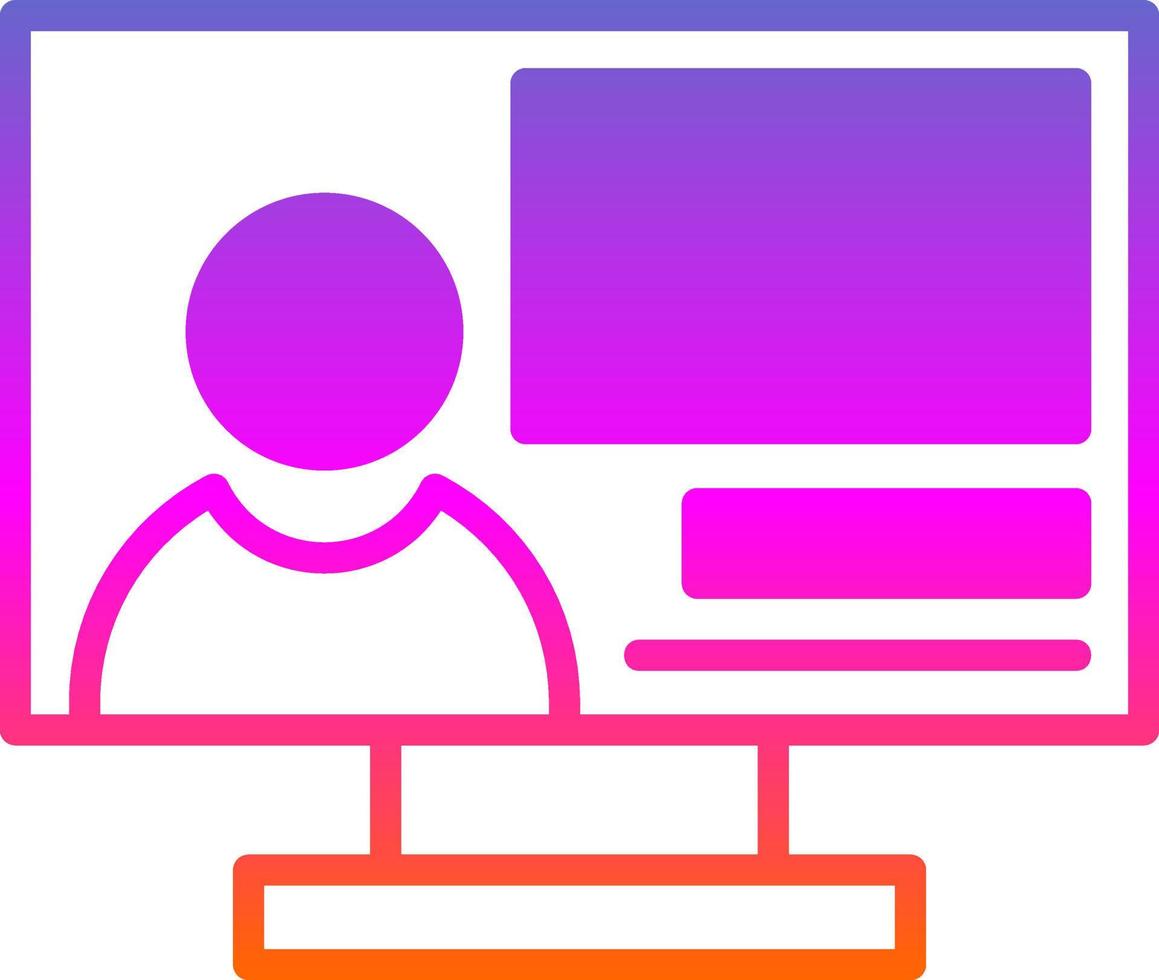 Online Classes Vector Icon Design