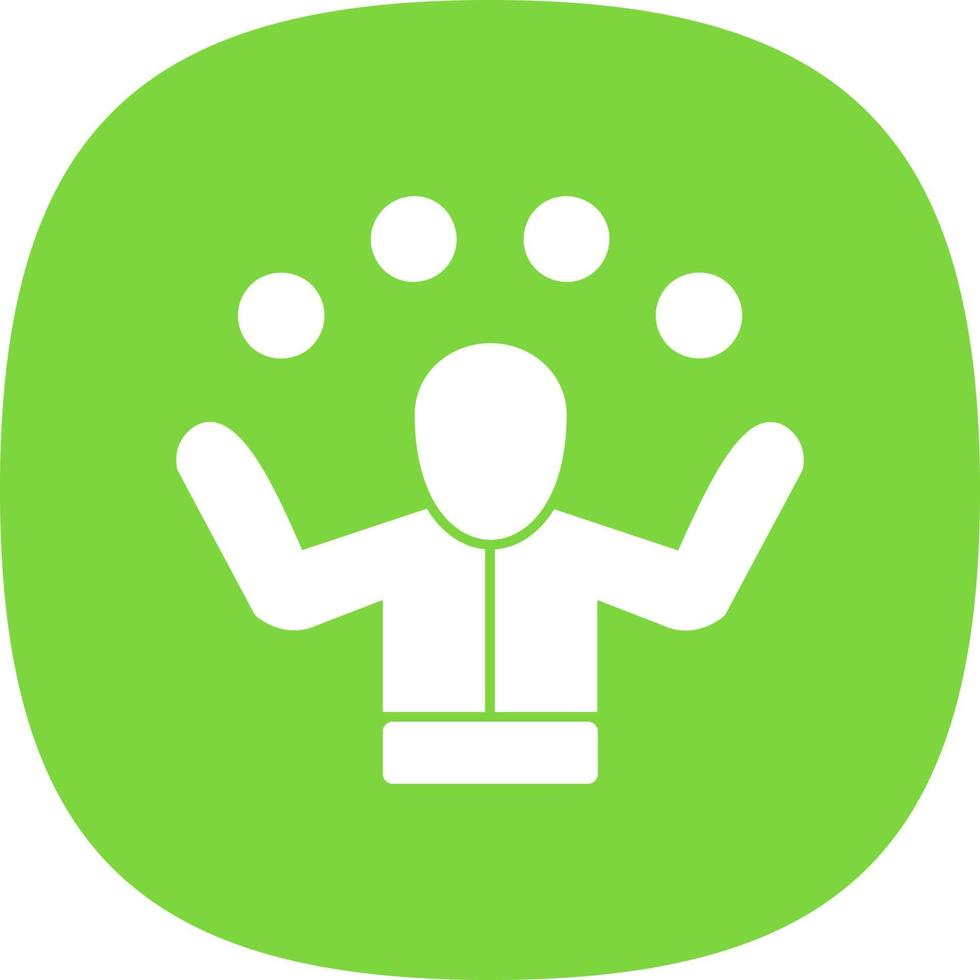 Juggling Vector Icon Design