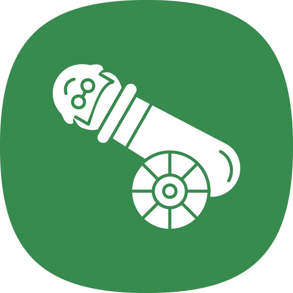 Human Cannonball Vector Icon Design