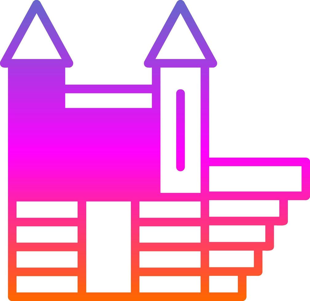 Bouncy Castle Vector Icon Design
