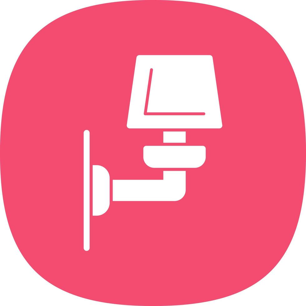 Wall Lamp Vector Icon Design