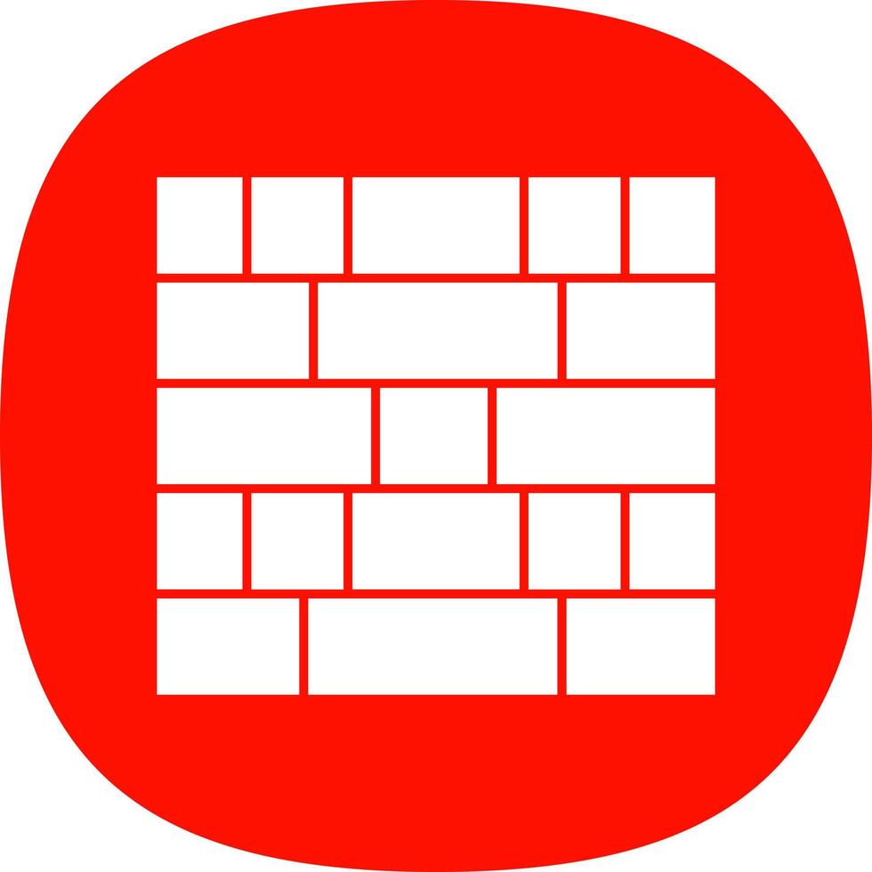 Brick Wall Vector Icon Design