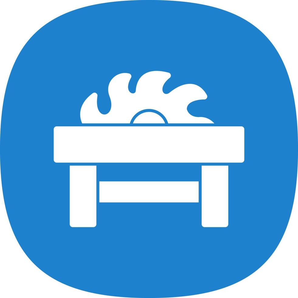 Table Saw Vector Icon Design