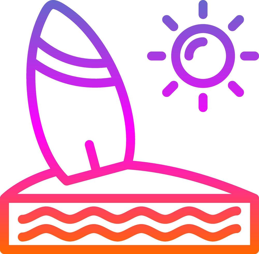 Surf Vector Icon Design