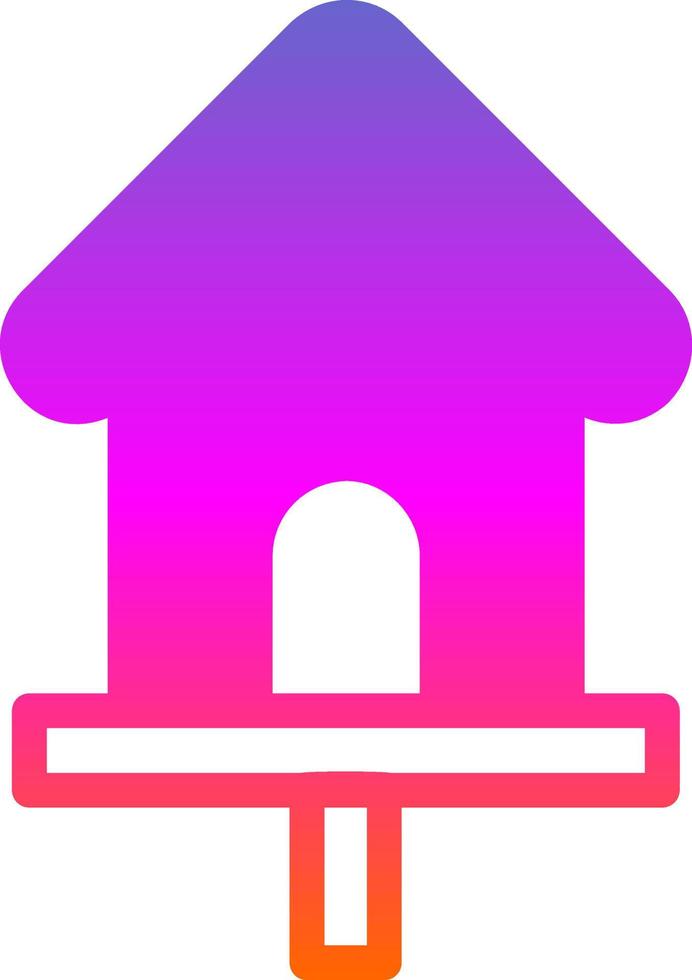 Bird House Vector Icon Design