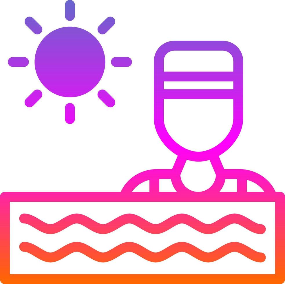 diseño de icono de vector de natación