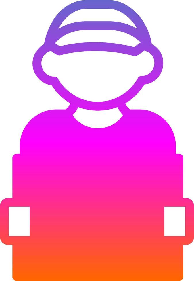 Delivery Man Vector Icon Design