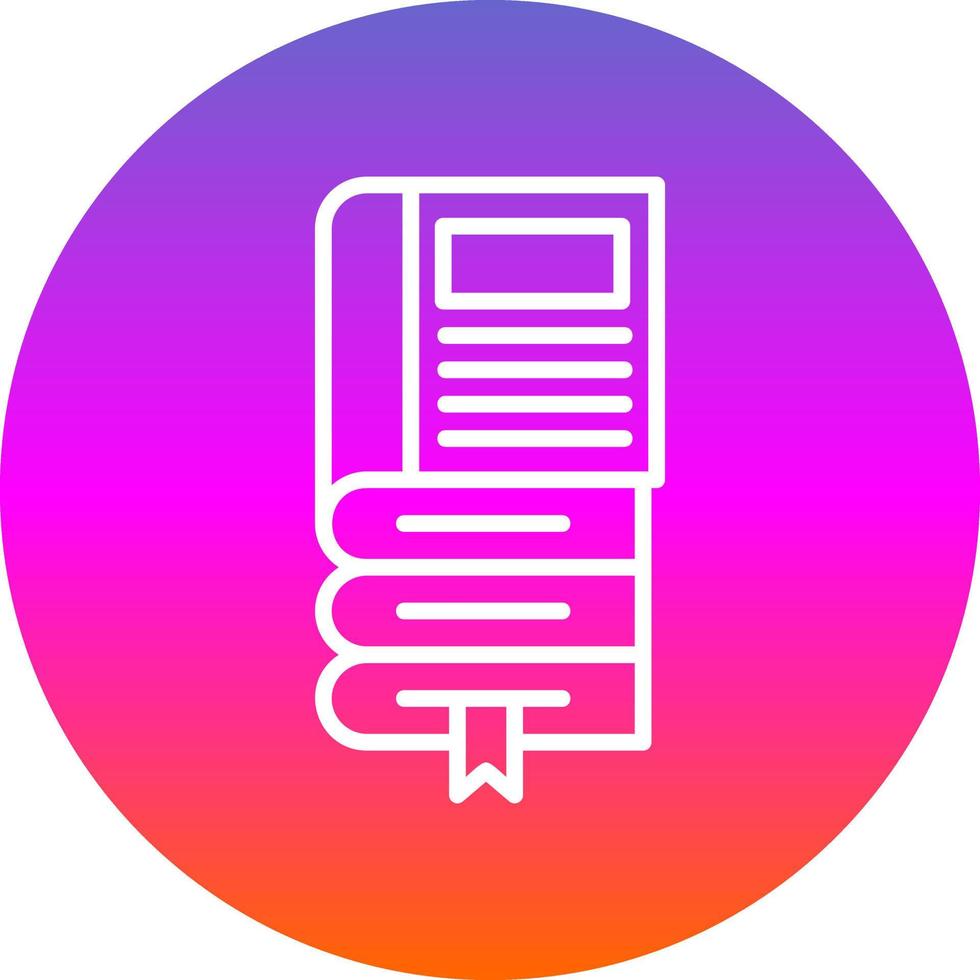 Book Stack Vector Icon Design