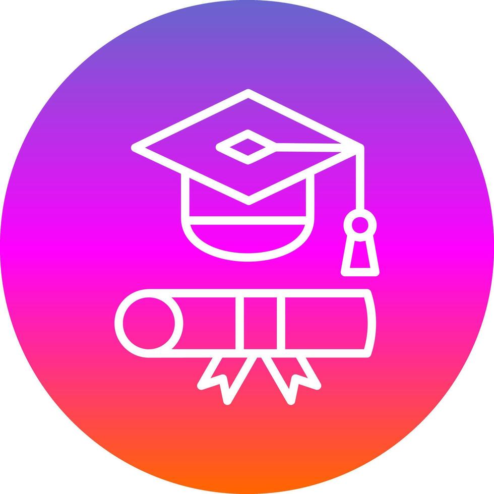 Graduation Toga Vector Icon Design