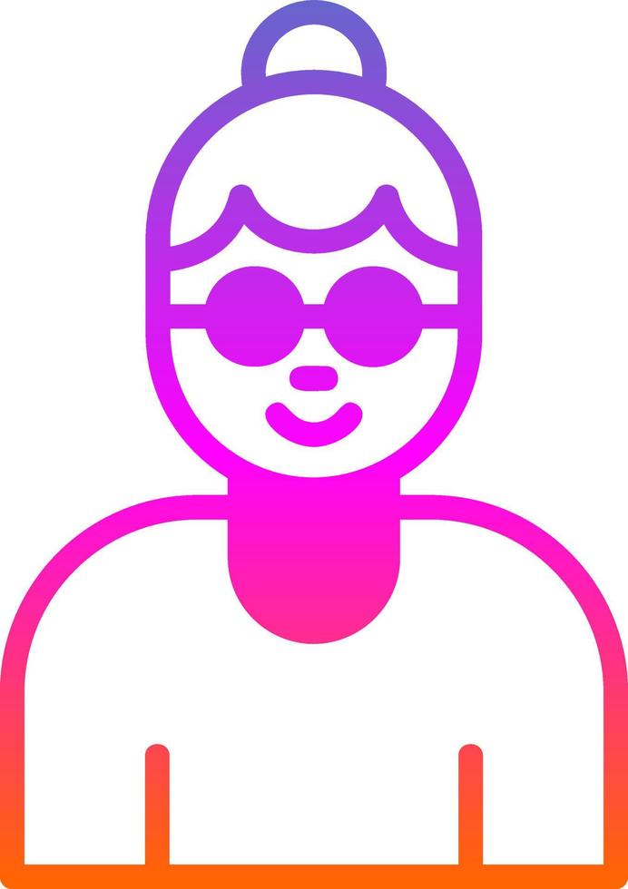 Grandmother Vector Icon Design