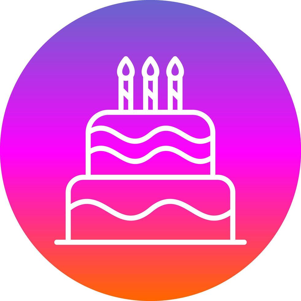 Cake Vector Icon Design