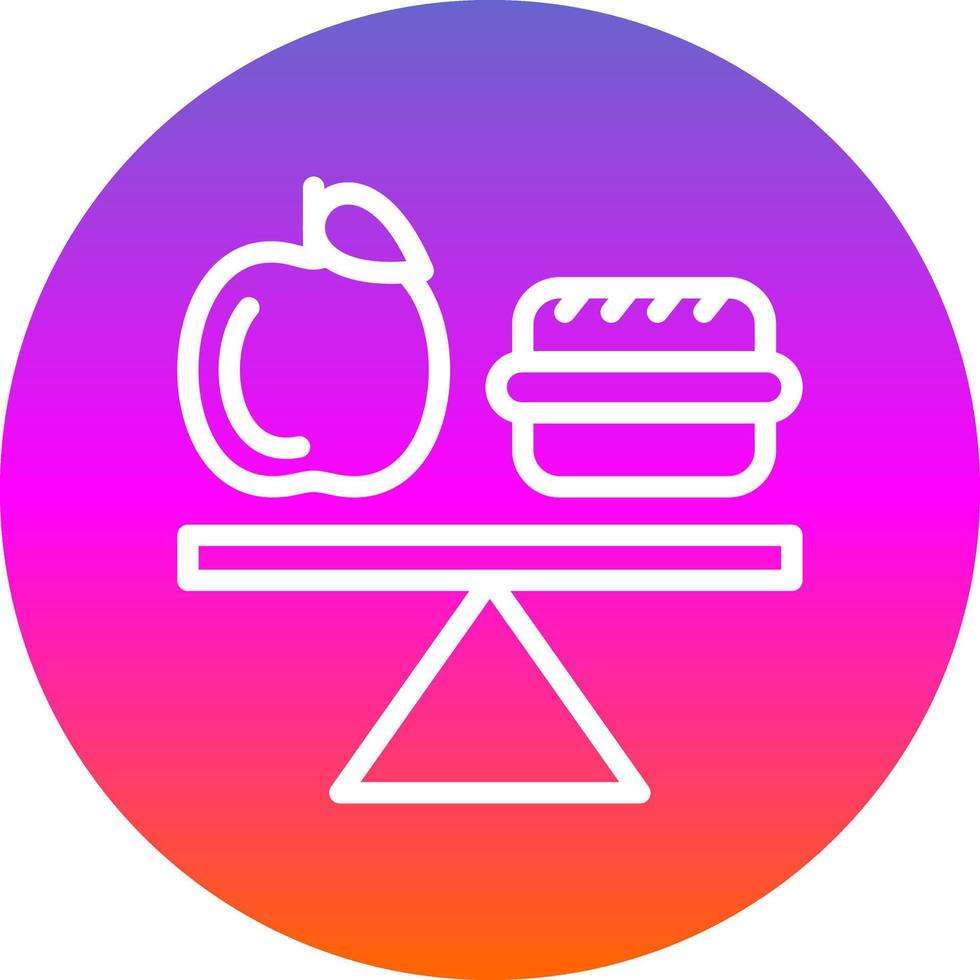 diseño de icono de vector de dieta equilibrada