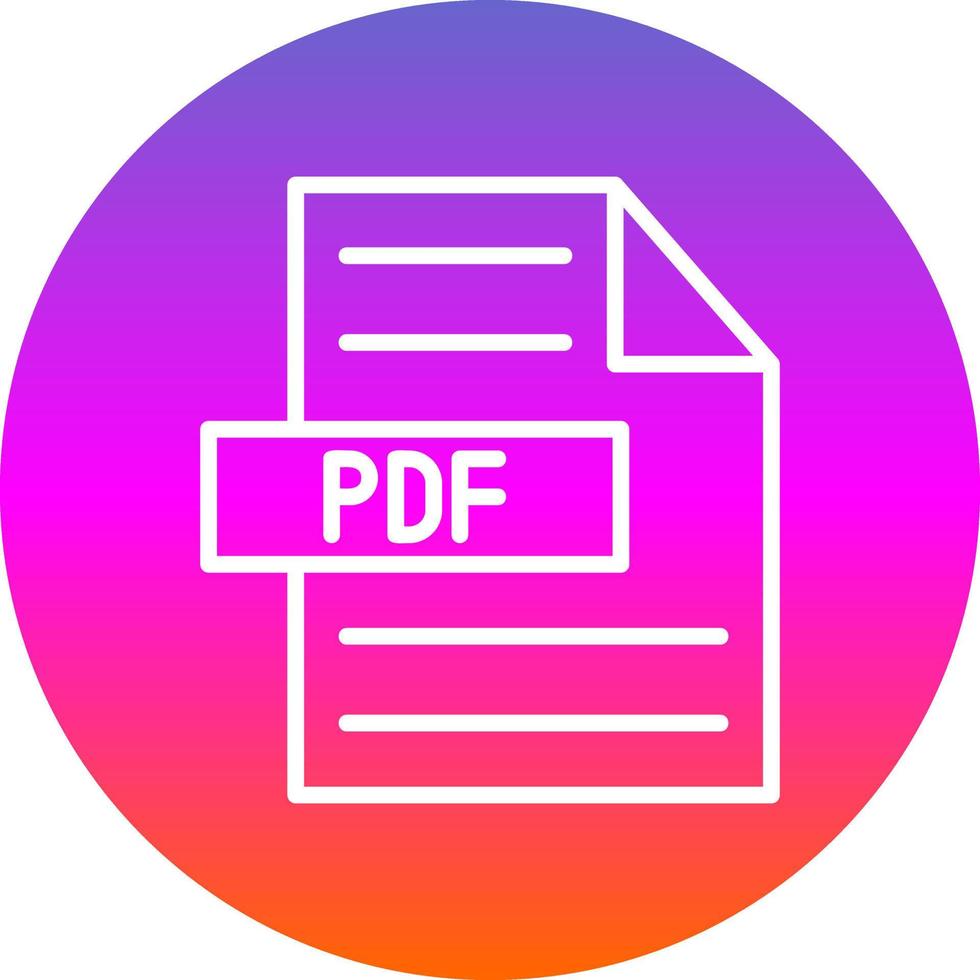 diseño de icono de vector de pdf