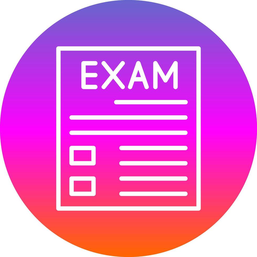 diseño de icono de vector de examen