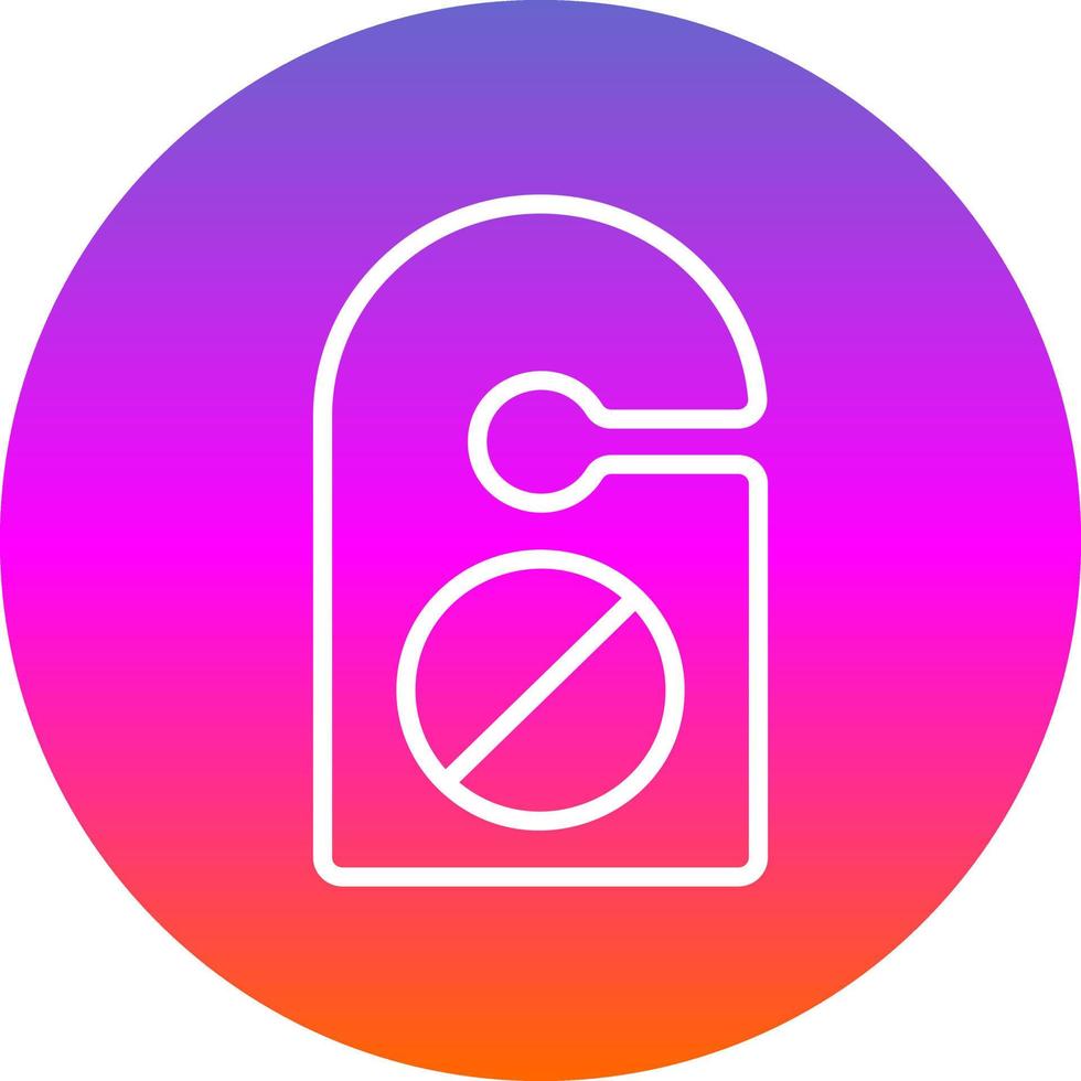 Do Not Disturb Vector Icon Design