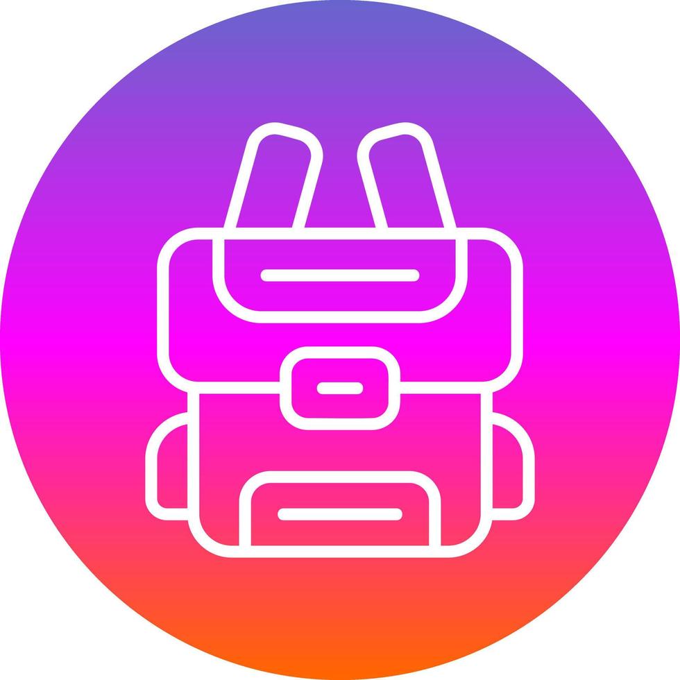 Backpack Vector Icon Design