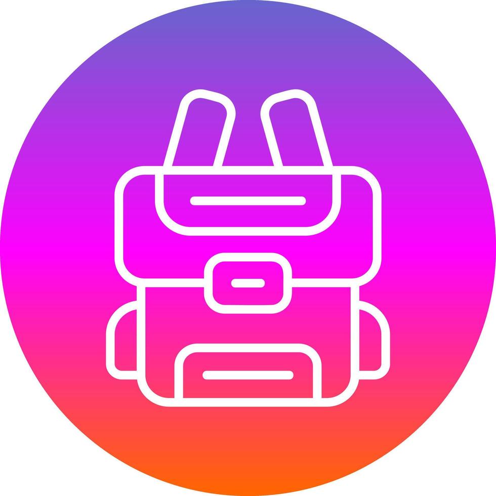 Backpack Vector Icon Design