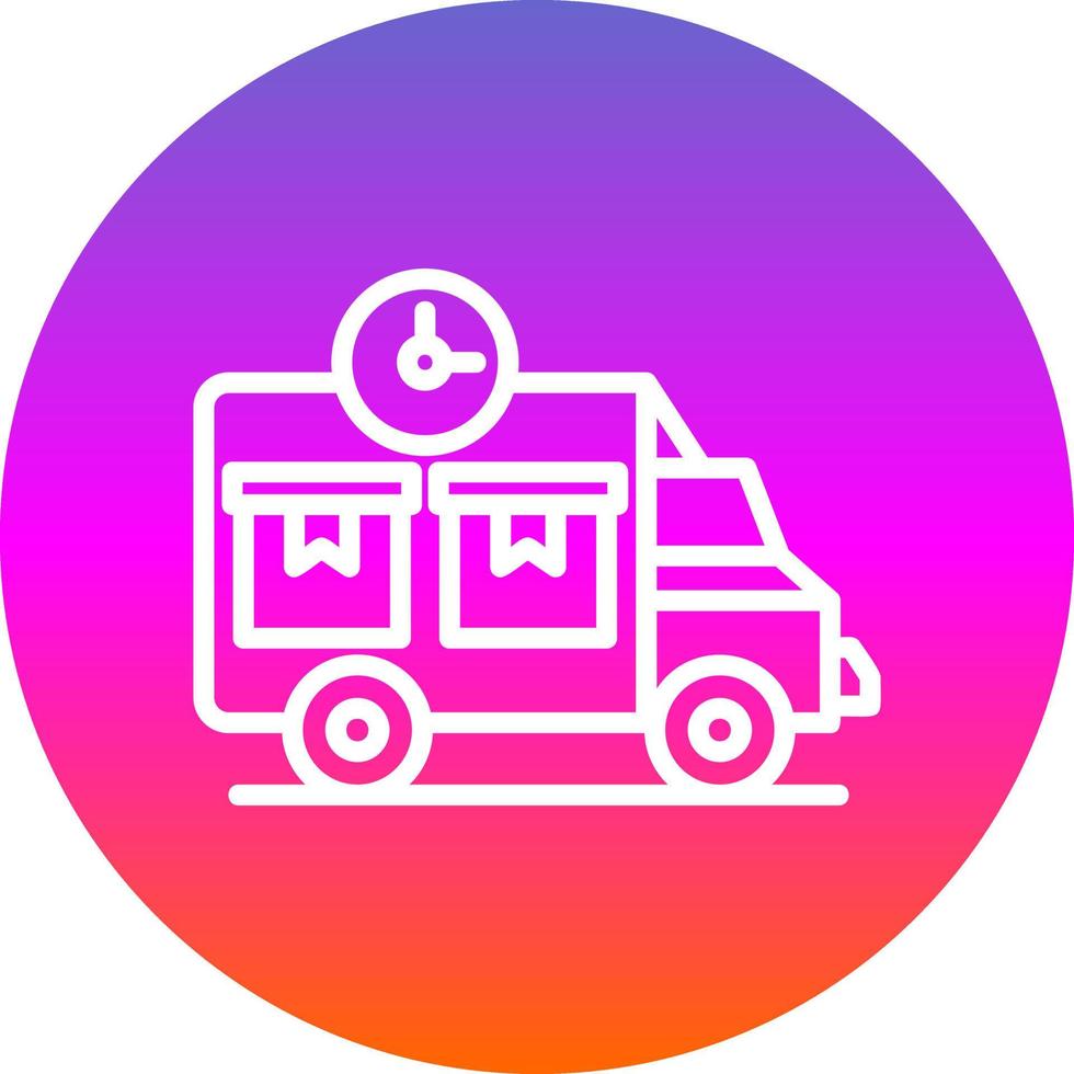 Delivery Time Vector Icon Design