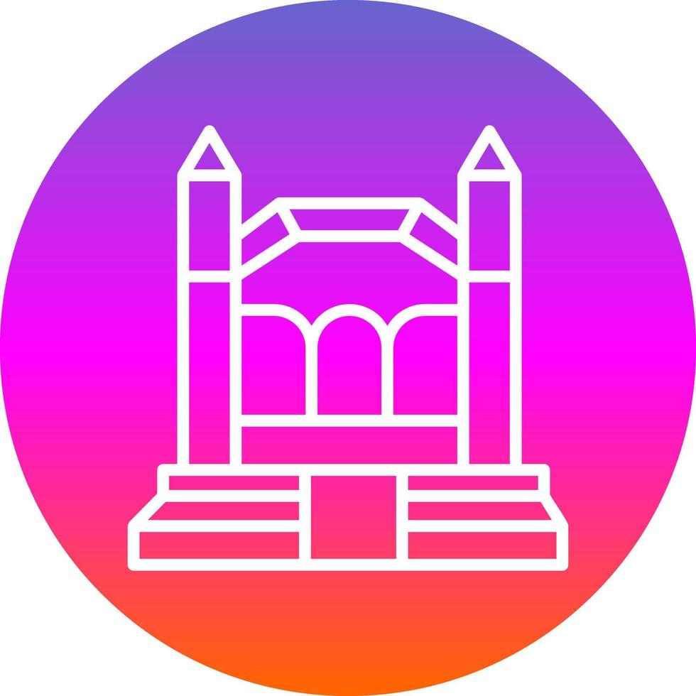 Bouncy Castle Vector Icon Design