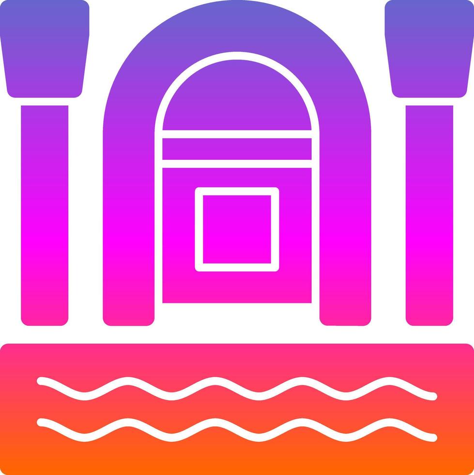 Rafting Vector Icon Design