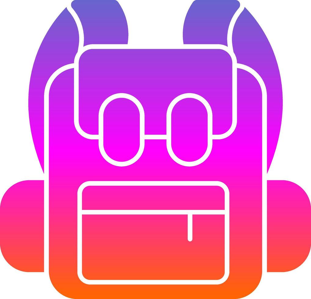 Backpack Vector Icon Design