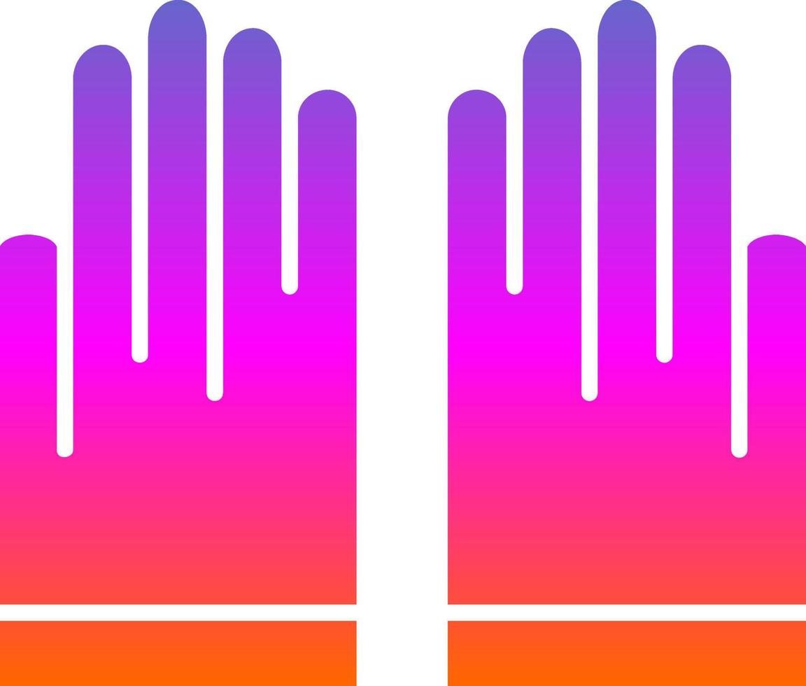 Hand Gloves Vector Icon Design