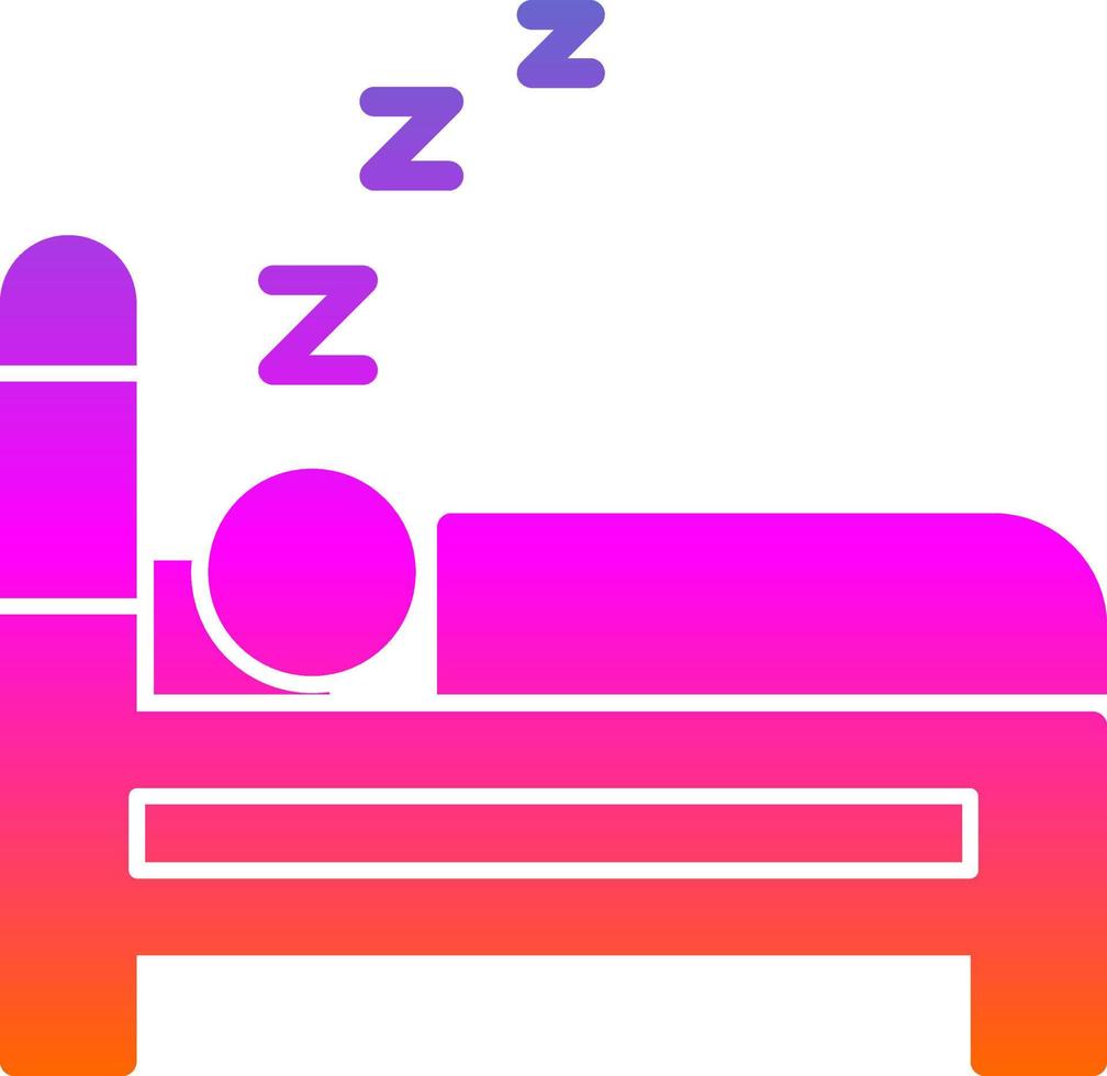 Sleeping Vector Icon Design