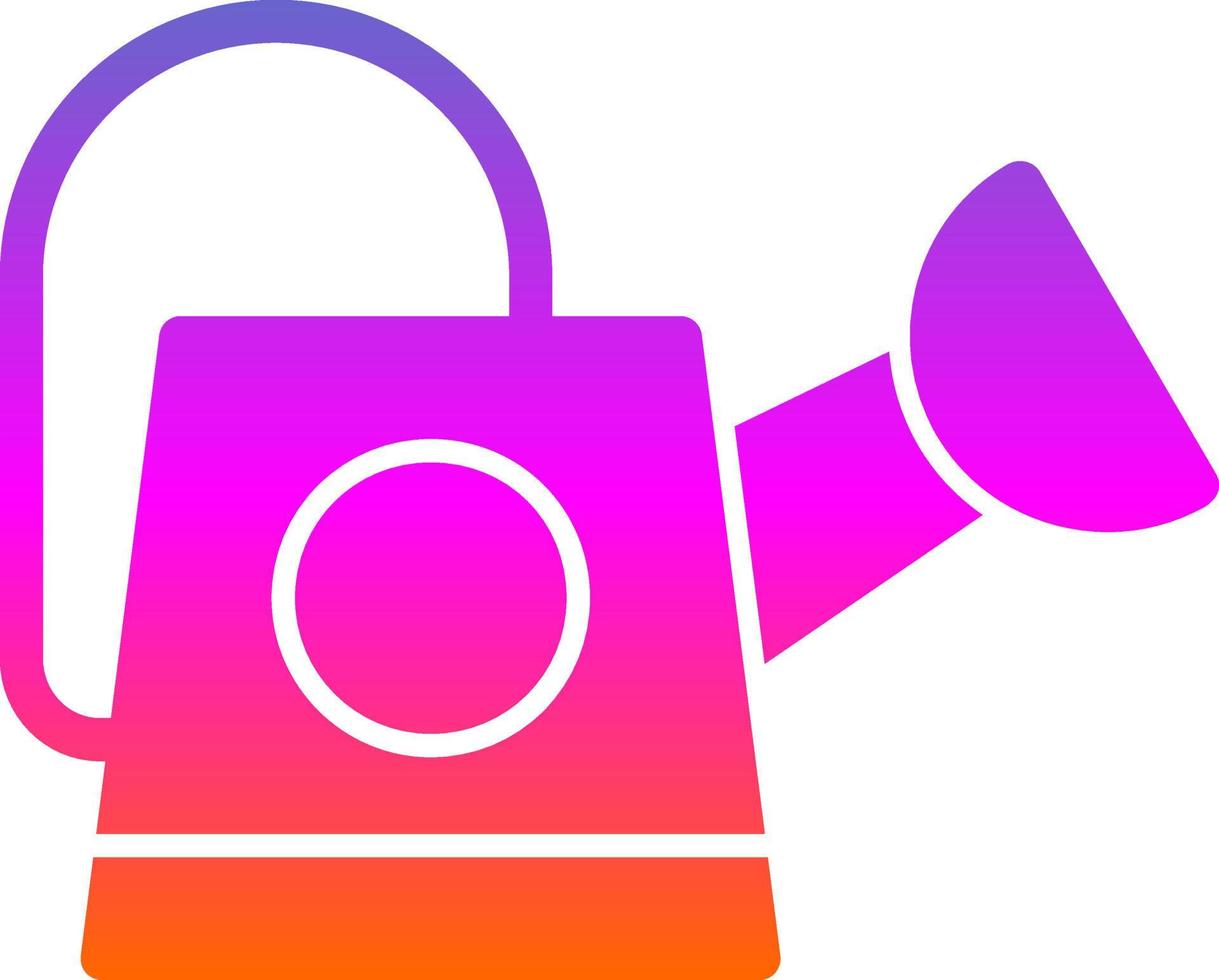 Watering Can Vector Icon Design
