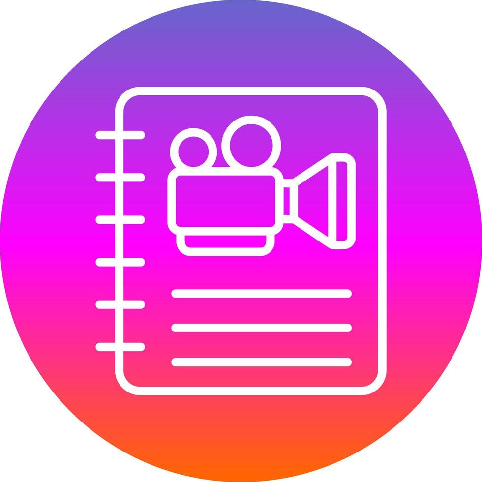 Screenplay Vector Icon Design