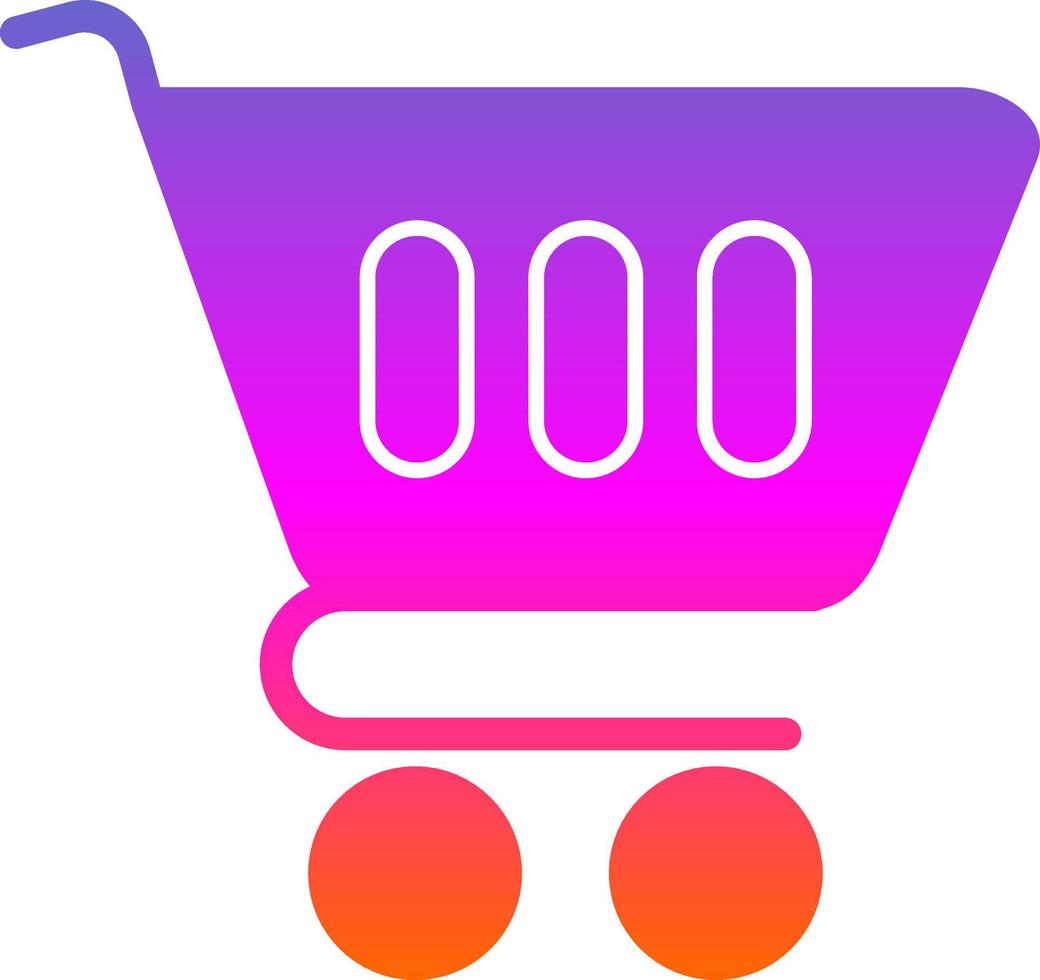 Trolley Vector Icon Design