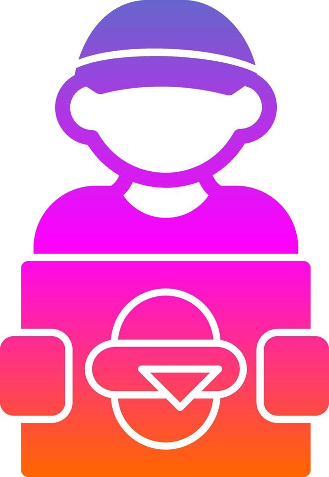 Delivery Man Vector Icon Design